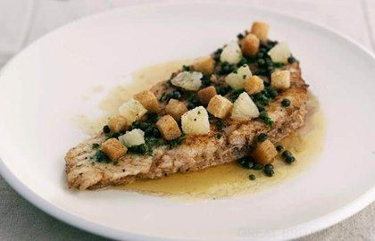 Lemon sole Grenobloise