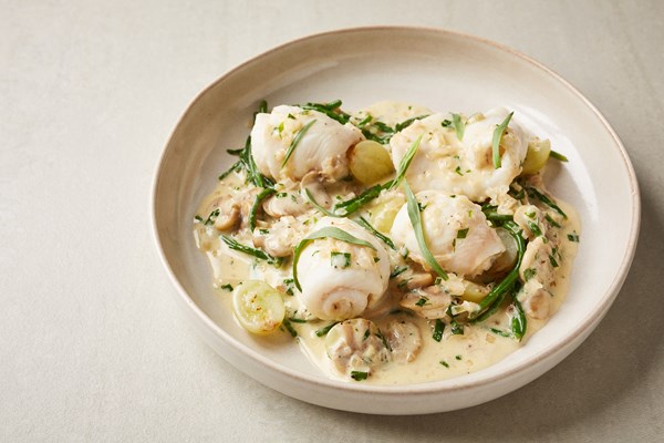 Lemon sole Veronique