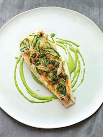 Lemon sole with parsley sauce