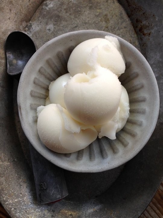 Lemon sorbet