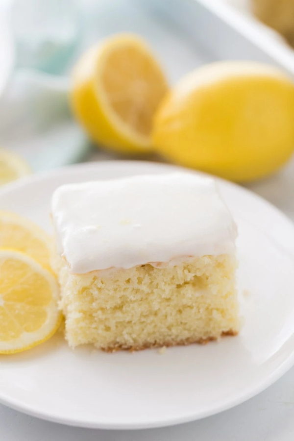 Lemon sour cream cake