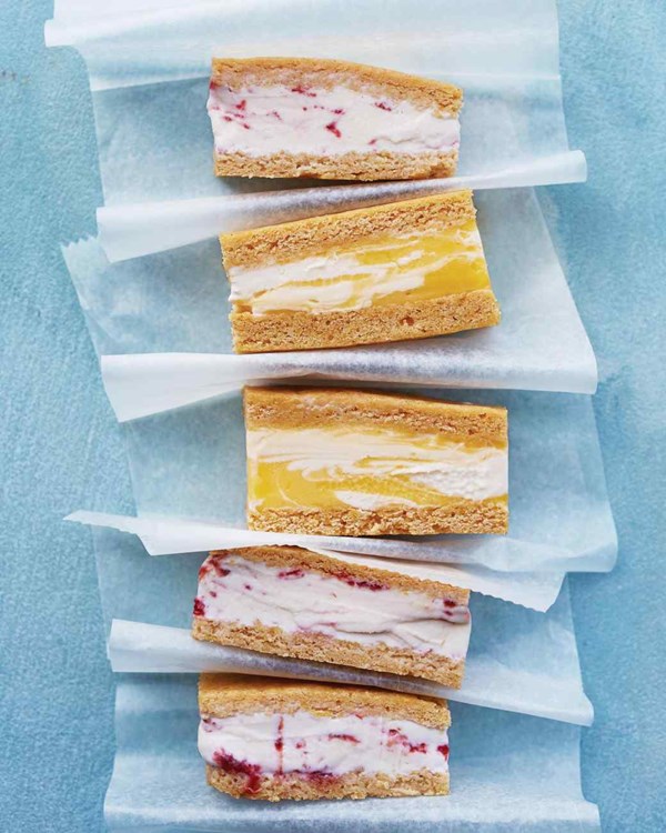Lemon-spice ice cream sandwiches