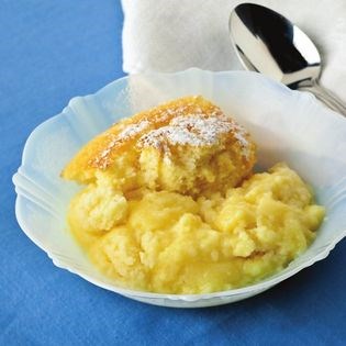 Lemon sponge pudding cake