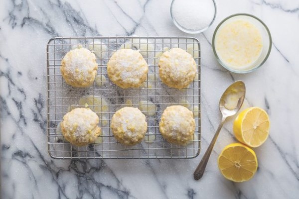 Lemon sugar cookies [lemon glaze]