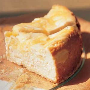 Lemon-swirled cheesecake