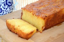 Lemon-syrup loaf cake