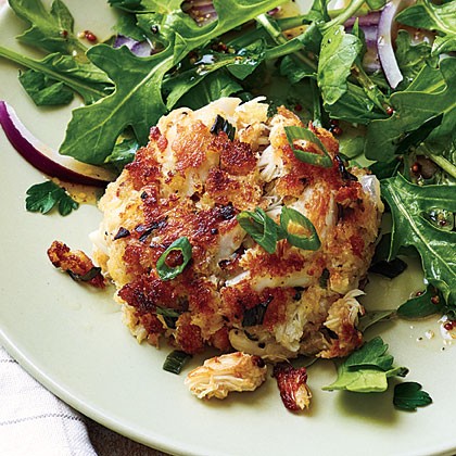Lemon-tarragon crab cakes