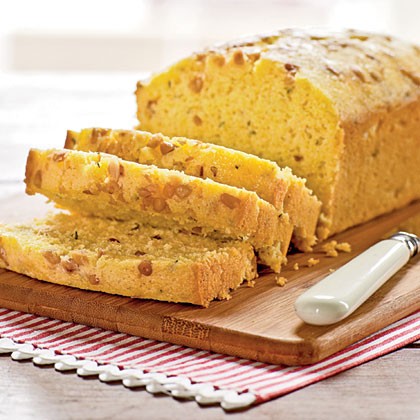 Lemon-thyme cornmeal quick bread