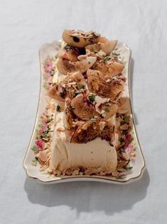 Lemon thyme parfait with grilled peaches