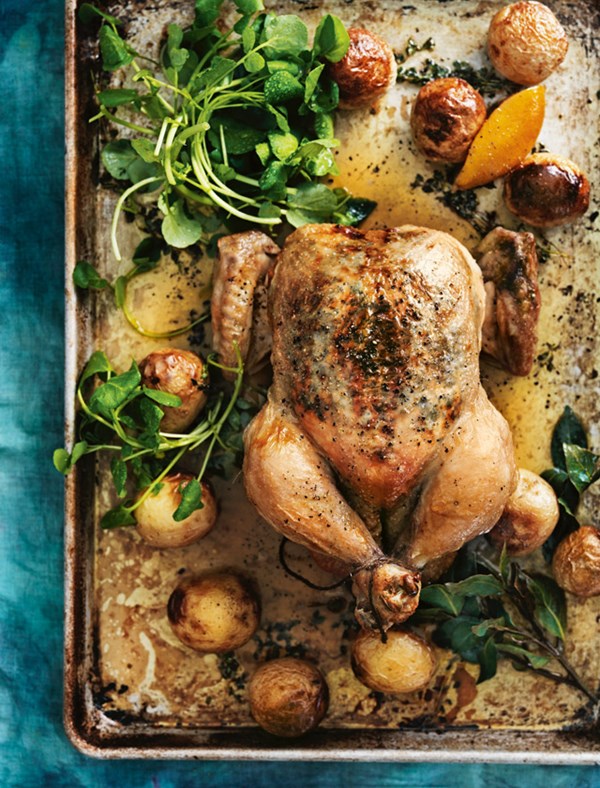Lemon thyme roasted chicken