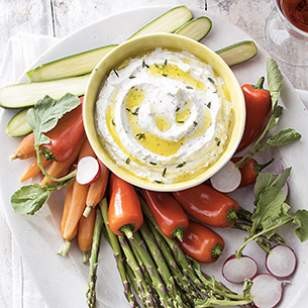 Lemon-thyme whipped ricotta