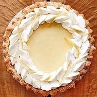 Lemon velvet cream pie