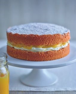 Lemon Victoria sponge with vanilla buttercream & lemon curd