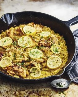 Lemon yuba and rice