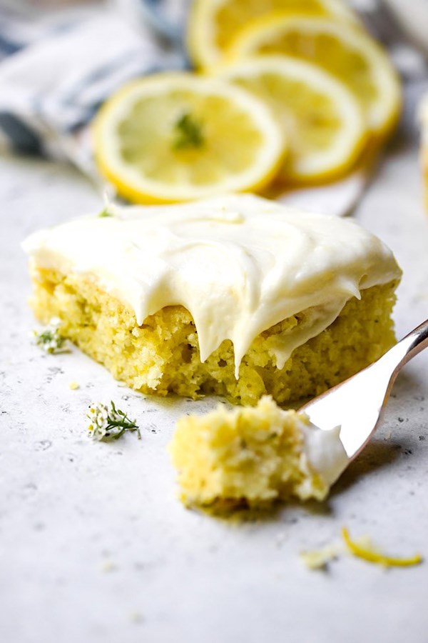 Lemon zucchini bars