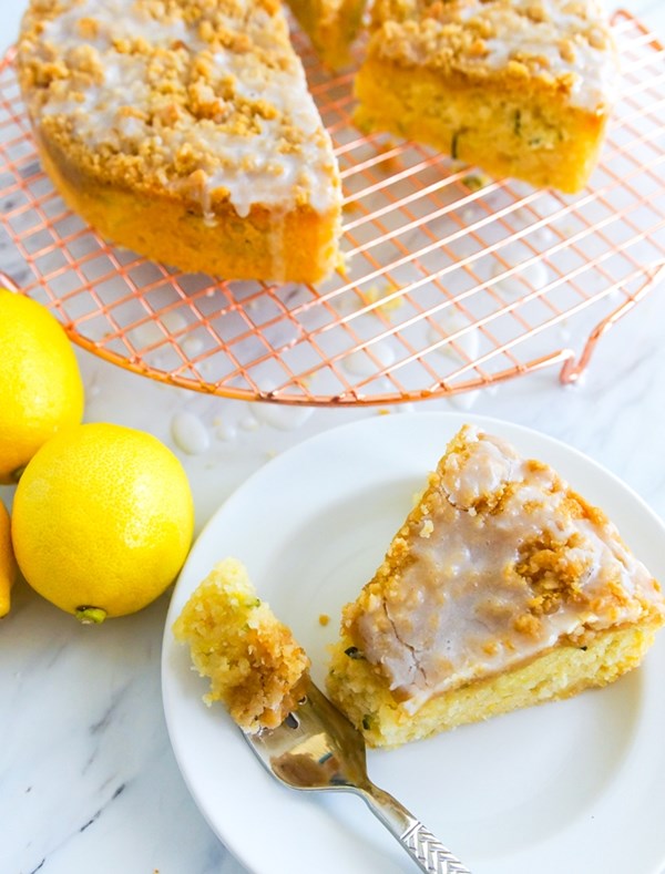 Lemon zucchini coffee cake