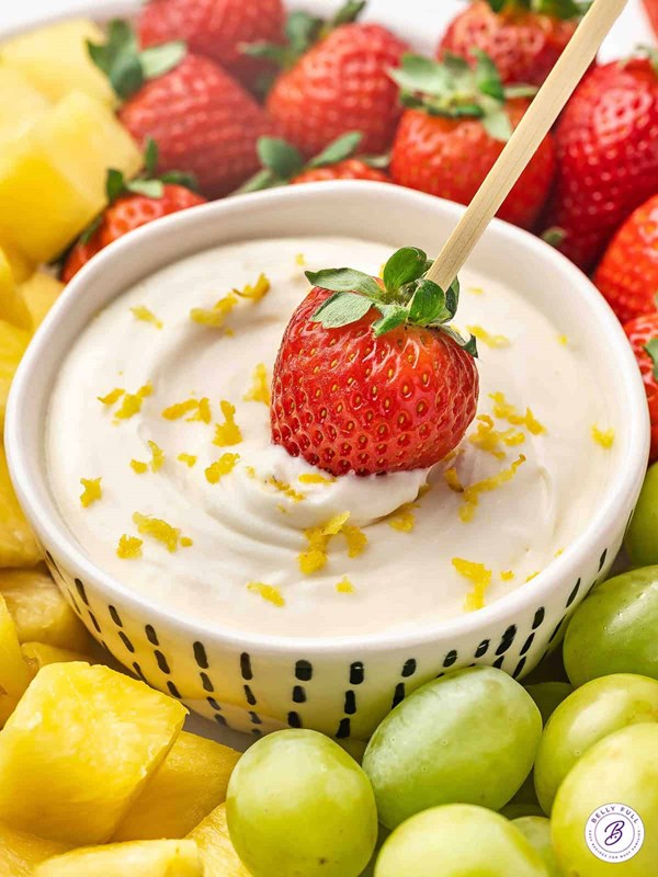 Lemonade fruit dip
