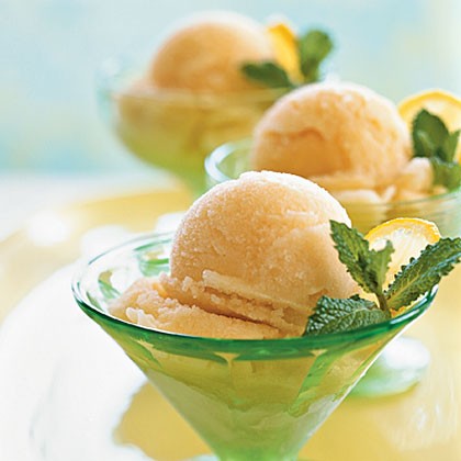 Lemonade ice tea sorbet