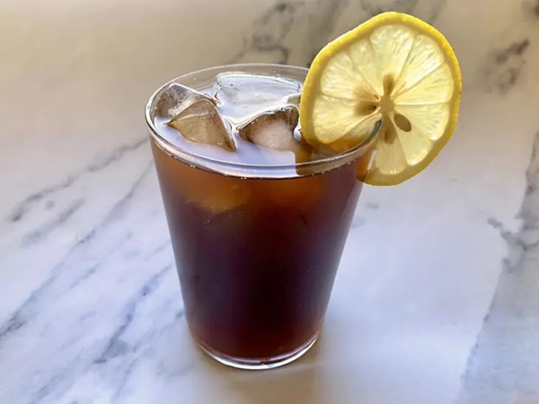 Lemonade iced coffee (Mazagran coffee)