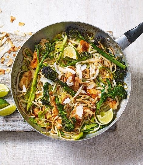 Lemongrass & coconut chicken stir-fry