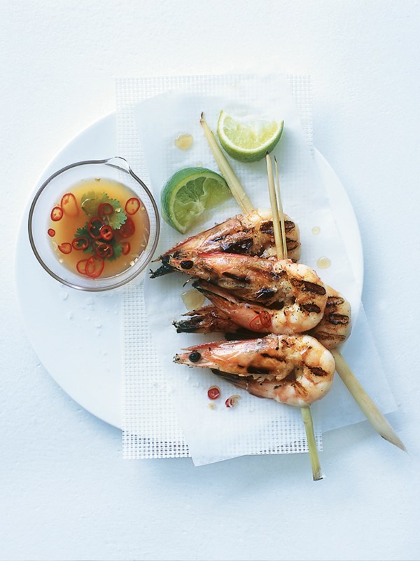 Lemongrass and chilli prawns