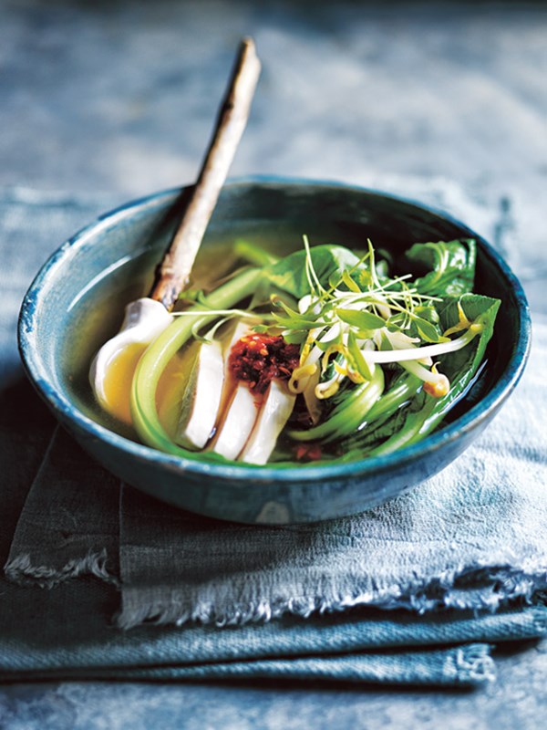 Lemongrass and ginger chicken soup