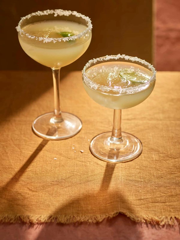 Lemongrass and ginger margaritas