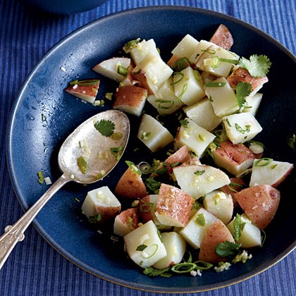 Lemongrass and ginger potato salad
