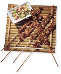 Lemongrass beef satés