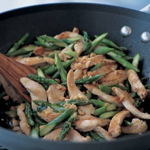 Lemongrass chicken & asparagus 