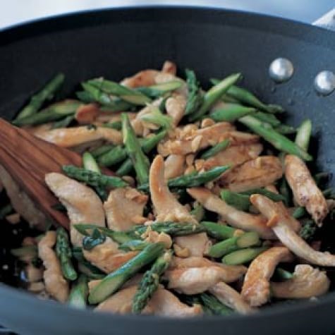 Lemongrass chicken & asparagus