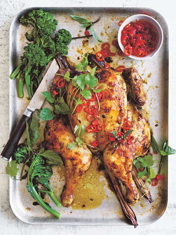 Lemongrass chicken with pickled chilli
