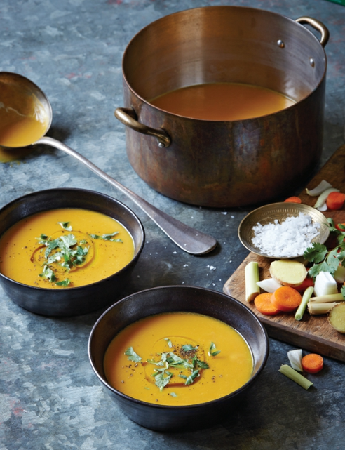 Lemongrass-ginger-carrot soup
