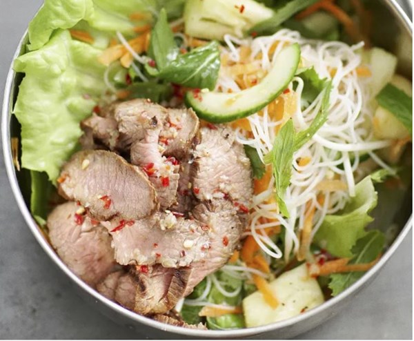Lemongrass lamb with Vietnamese vermicelli salad