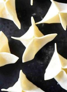 Lemongrass-marinated pineapple gyoza