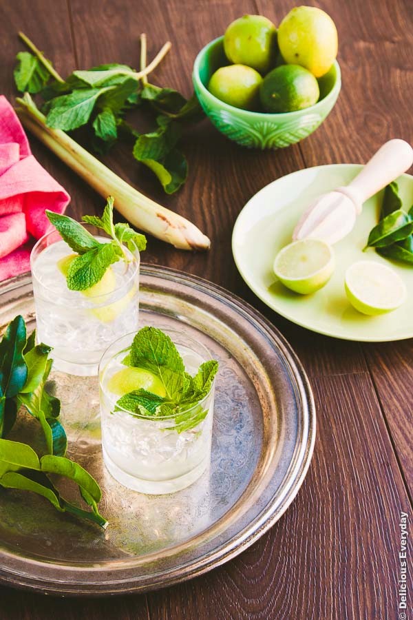 Lemongrass, mint, ginger and kaffir lime syrup