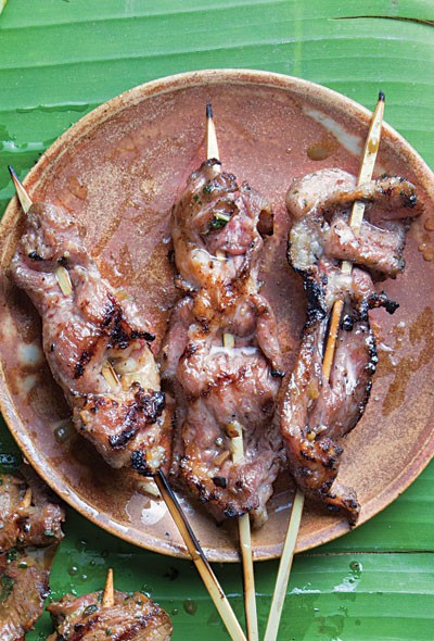 Lemongrass pork satay