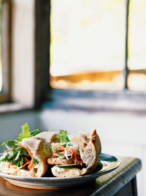Lemongrass tofu banh mi