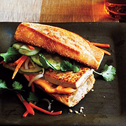 Lemongrass tofu banh mi