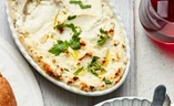 Lemony baked goat's cheese