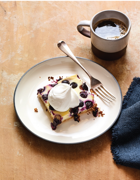 Lemony blueberry bars