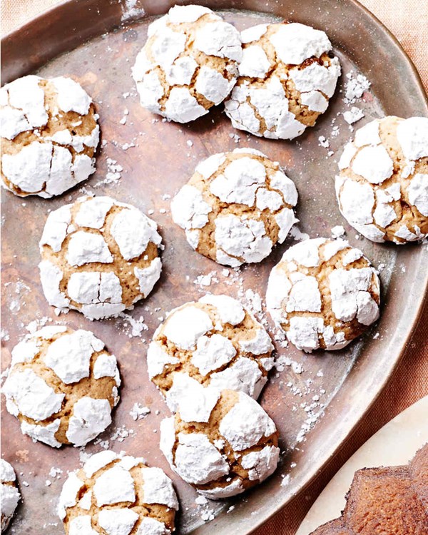 Lemony brown-butter crinkle cookies