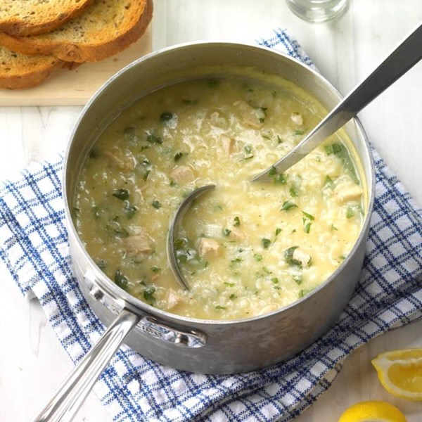 Lemony chicken soup