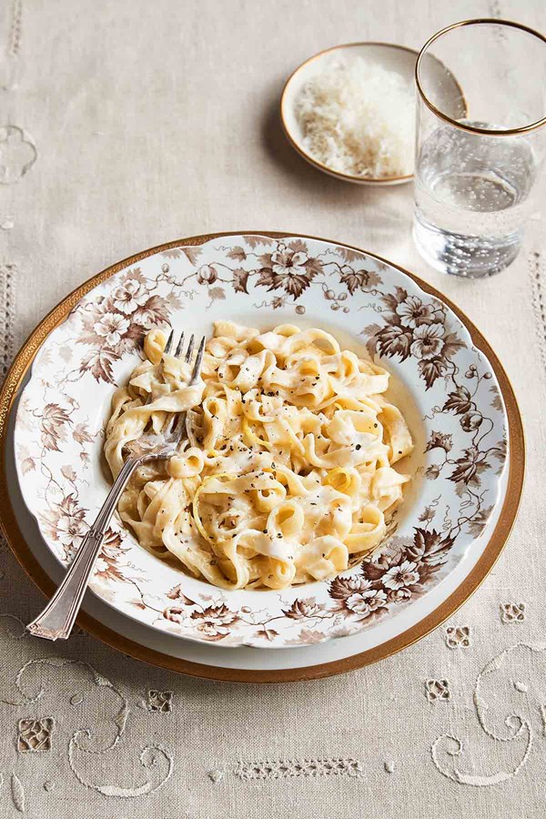 Lemony fettuccine Alfredo
