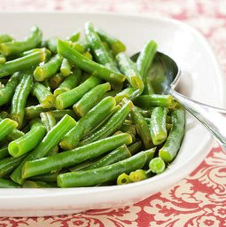 Lemony green beans