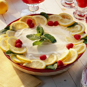Lemony ice-cream pie