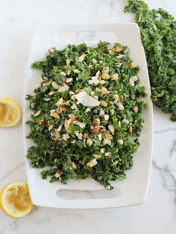 Lemony kale salad