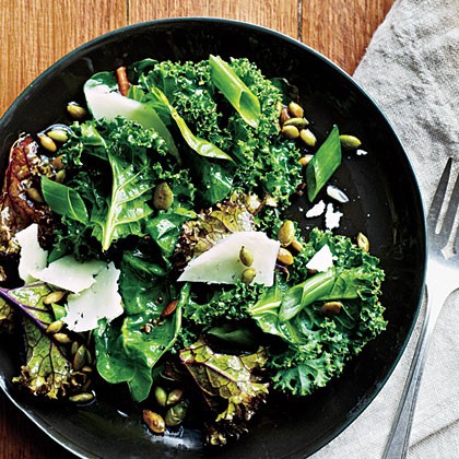 Lemony kale salad