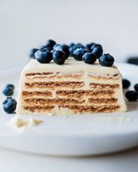 Lemony layered cheesecake