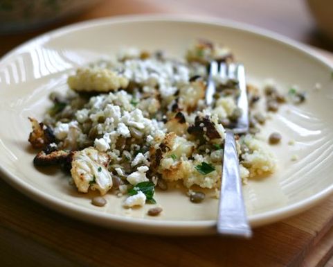 Lemony lentil salad